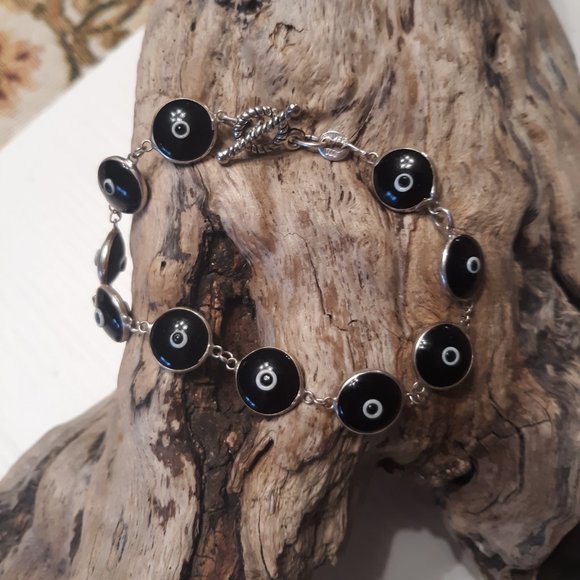 Unbranded Jewelry Black And White Evil Eye Bracelet 75 Poshmark